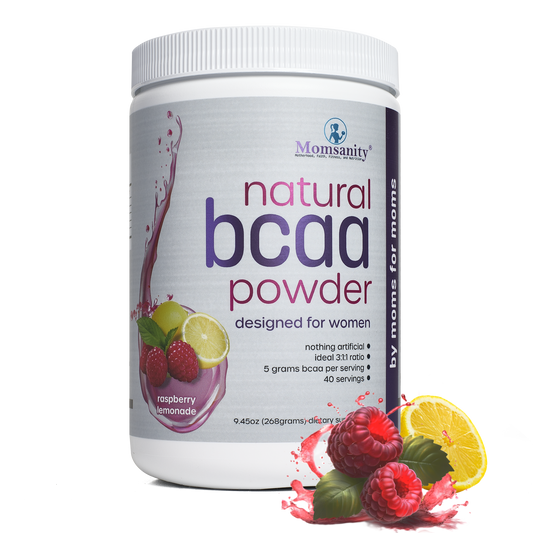 Natural BCAA Powder - Raspberry Lemonade, Cherry Lime, Orange Crush or Fruit Punch - Naturally Sweetened, Colored and Flavored